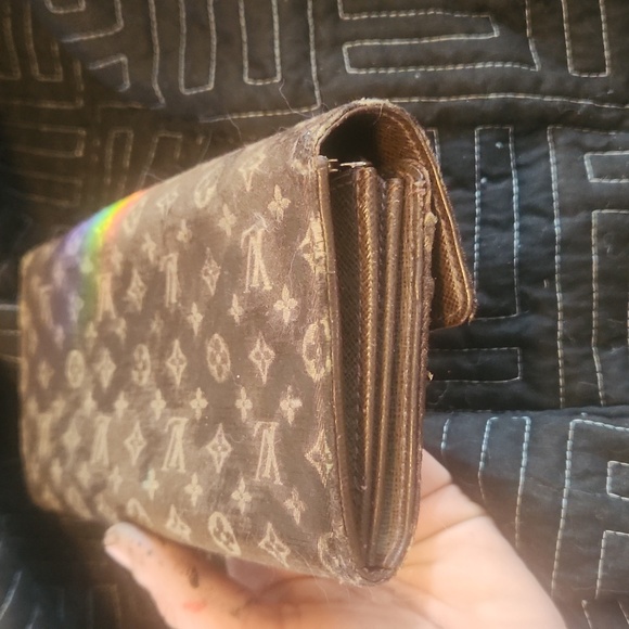 Louis Vuitton Brown Denim Wallet - Picture 8 of 8